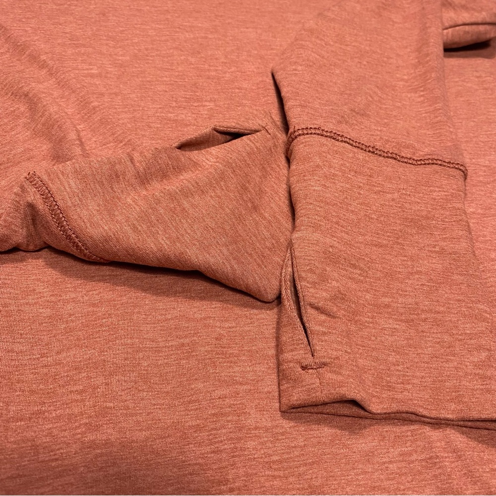 Velocity Activewear Terracotta Long Thumbhole Sleeves Top Size S #1531 - Picture 7 of 16
